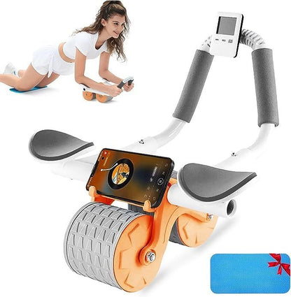 Rueda Abdominal con Rebote Automático + Soporte para Codos y Brazos